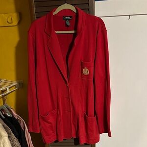 Lauren ralph Lauren Women's Red knit Blazer